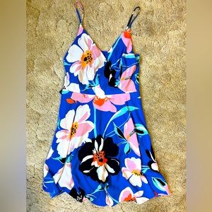 NWT Express Fit and Flare Tropical Print Mini Dress